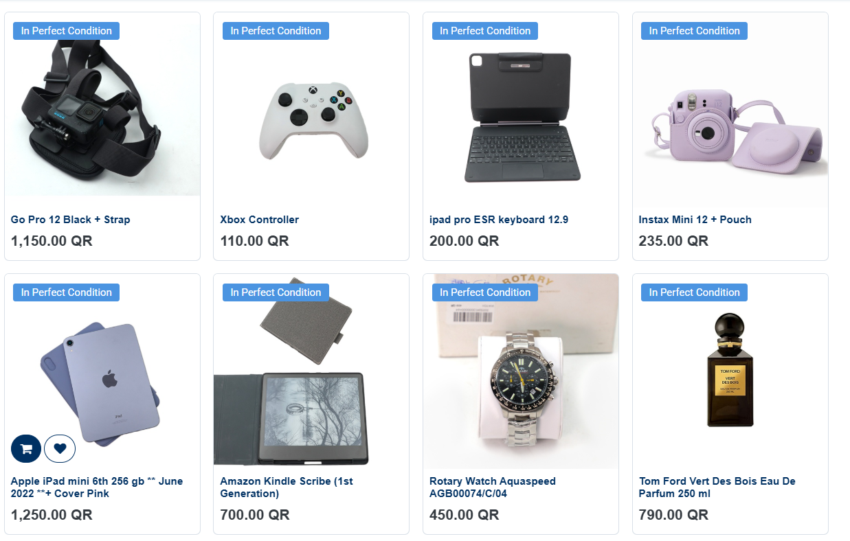 The coolest thing is, Oksouq always inspects all used items before selling them. You will find that the condition status for all used items is declared.