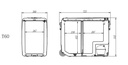 Alpicool LGT60 Flexible Dual Zone Portable Car Fridge