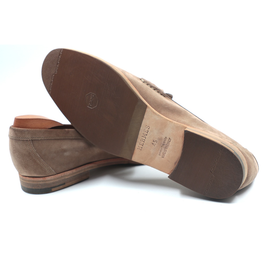 Hermes Paris Leather Sole Size: 45 ** Serial Not Visible **