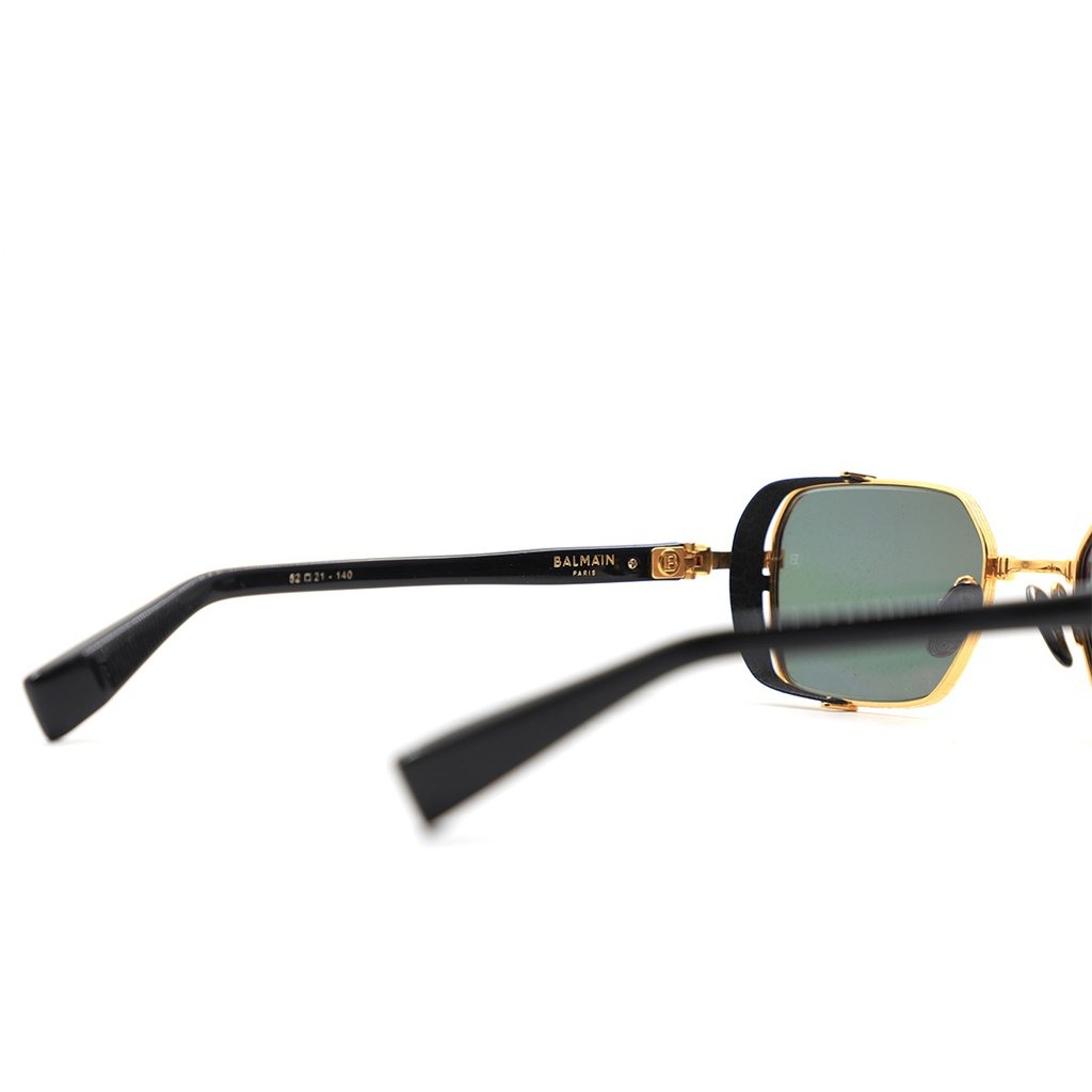 Balmain Brigade III BPS-117A-52 Gold Black Cat 3 Made In Japan Lens Width:52, Bridge:21 140