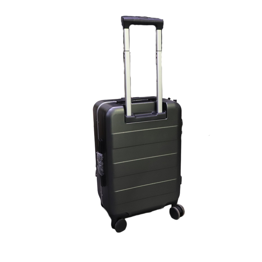 Solid Clean Cabin Suitcase Brown Metallic