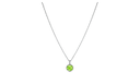Swarovski Birthstone Pendant August, Green, Rhodium plated