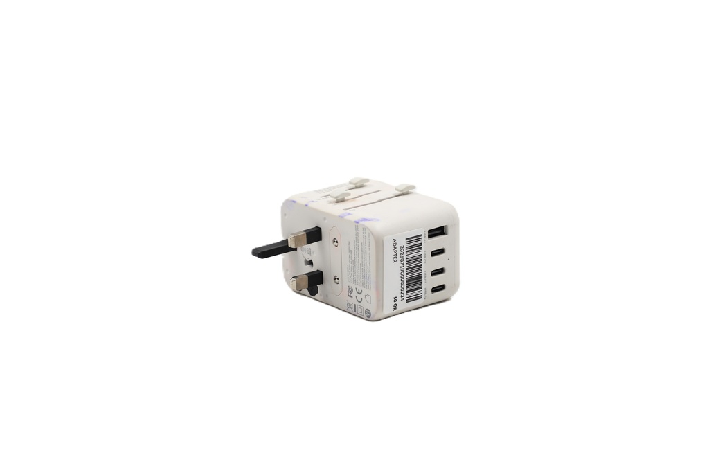 Smartix Premium International Travel Adaptor 65W White - SM1BCTA4