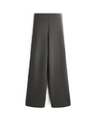 Pleated wide-leg Soft Touch trousers **  Color :  Dark lead grey Size : M **