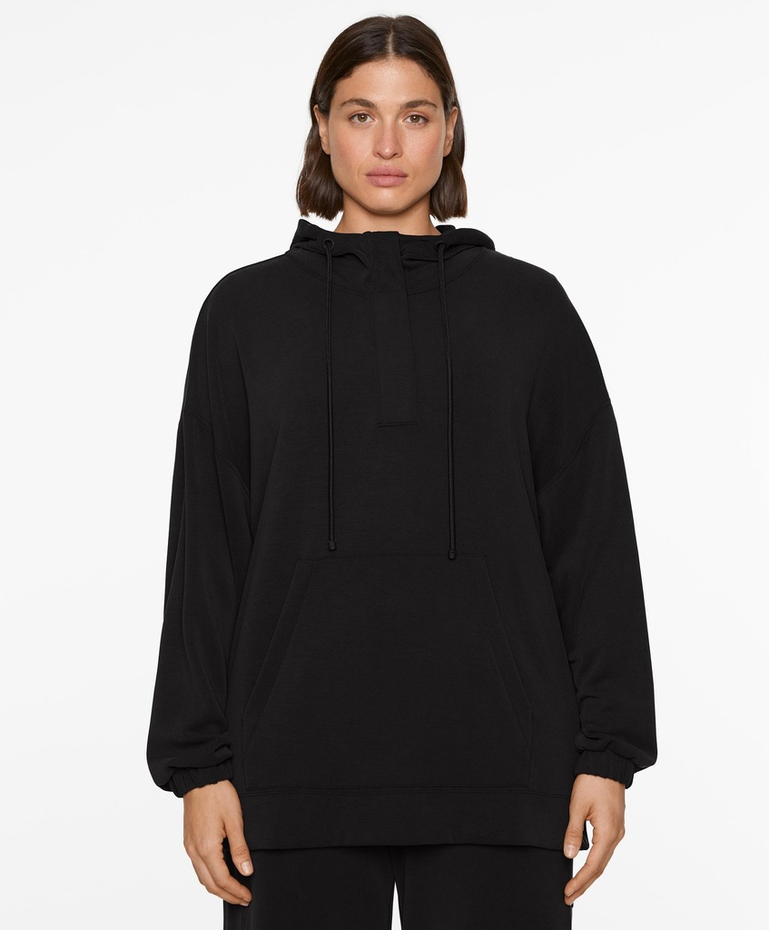 oysho Soft-touch sweatshirt with modal and zip size:L